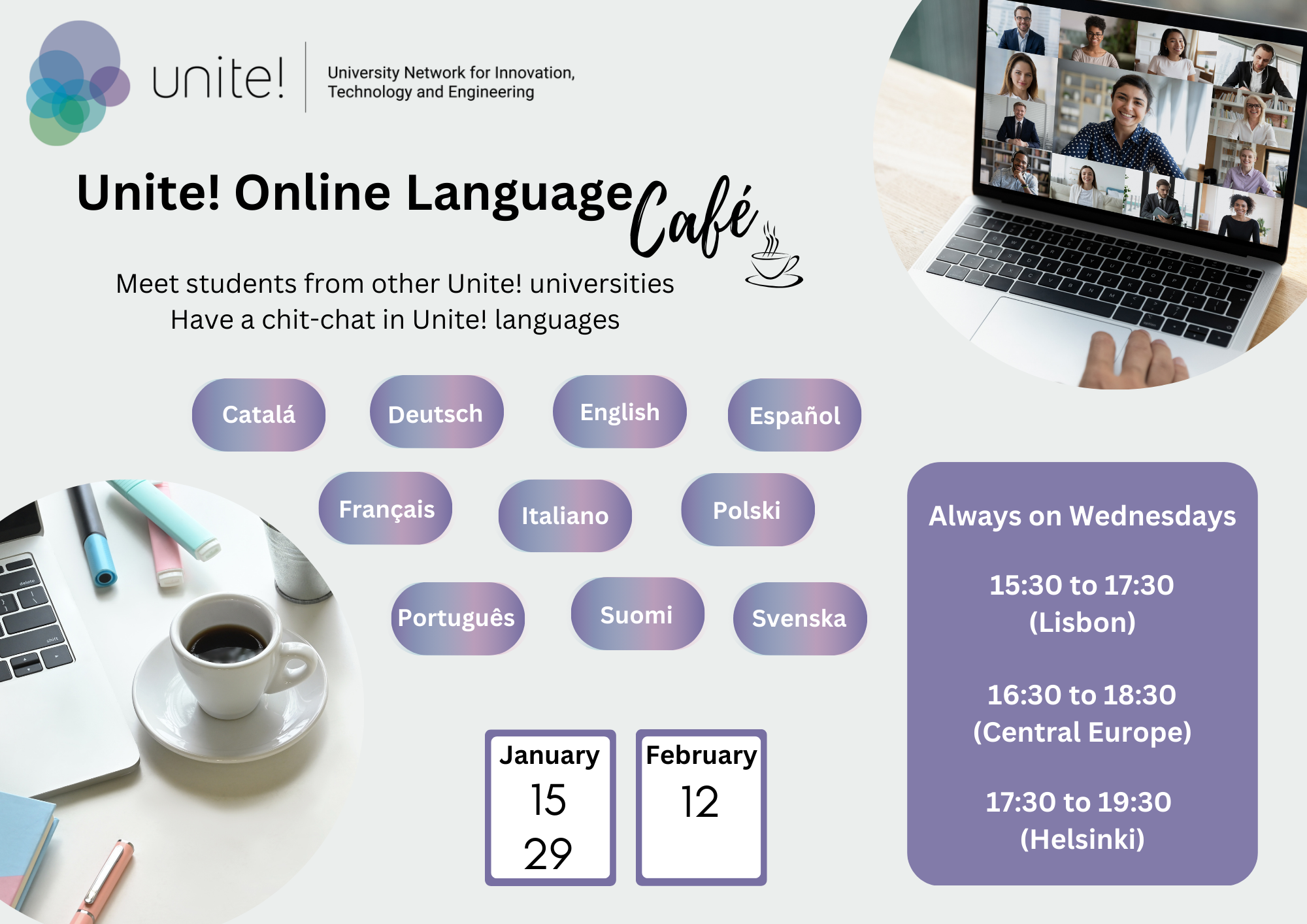 Course Unite! Online Language Café