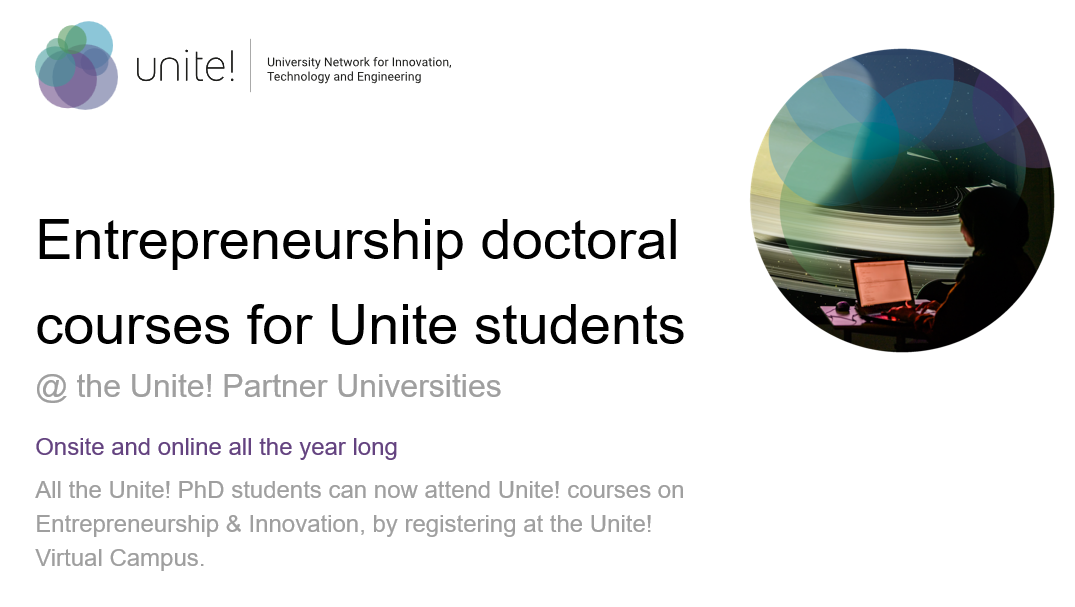 Course Entrepreneurship doctoral courses for Unite students